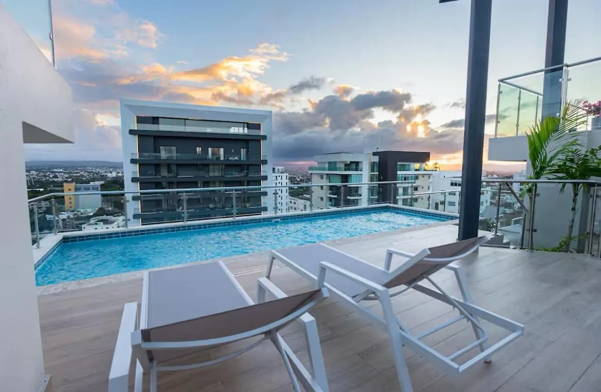 Luxury Apartment Rooftop With Two Level And Infinitive Pool Santiago De Los Caballeros